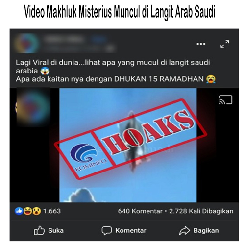 Video Makhluk Misterius Muncul di Langit Arab Saudi