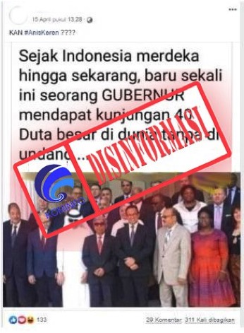 Baru Sekali Ini Seorang Gubernur Mendapat Kunjungan 40 Duta Besar