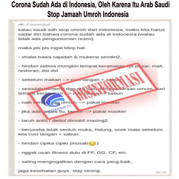 Corona Sudah Ada di Indonesia, oleh karena itu Arab Saudi Stop Jamaah Umroh Indonesia