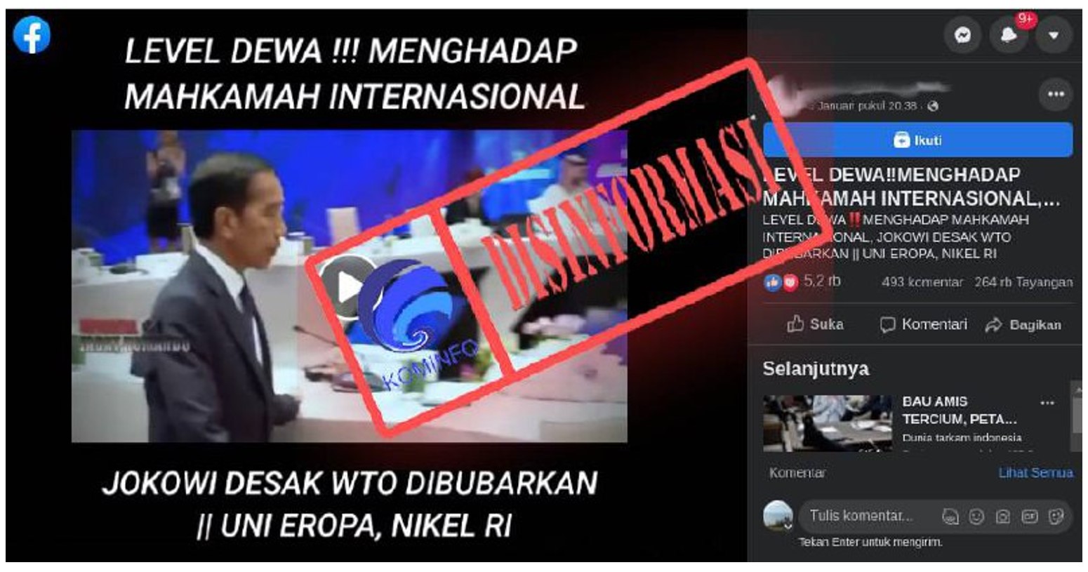 Presiden Jokowi Desak WTO Dibubarkan