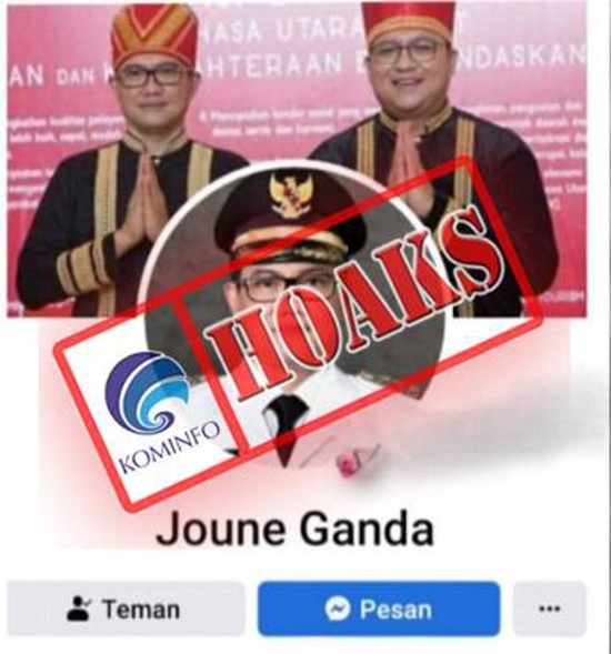 Akun Facebook Mengatasnamakan Bupati Minahasa Utara