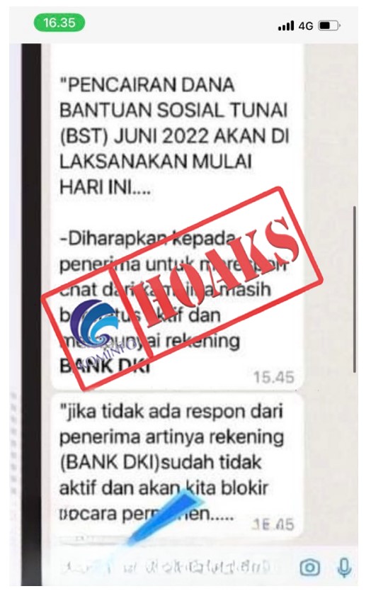 Pencairan Bantuan Sosial Mengatasnamakan Bank DKI