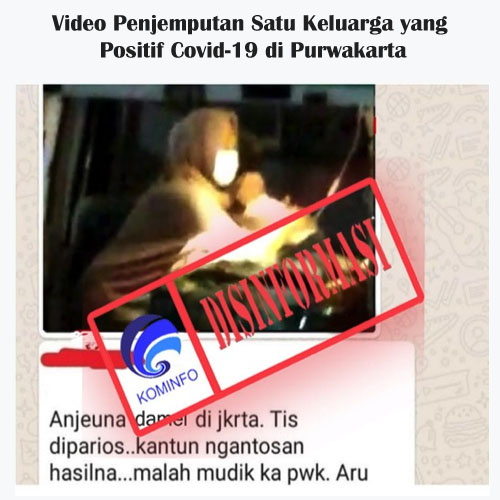 Video Penjemputan Satu Keluarga yang Positif Covid-19 di Purwakarta