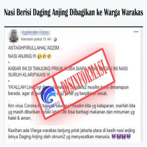 Nasi Berisi Daging Anjing Dibagikan ke Warga Warakas