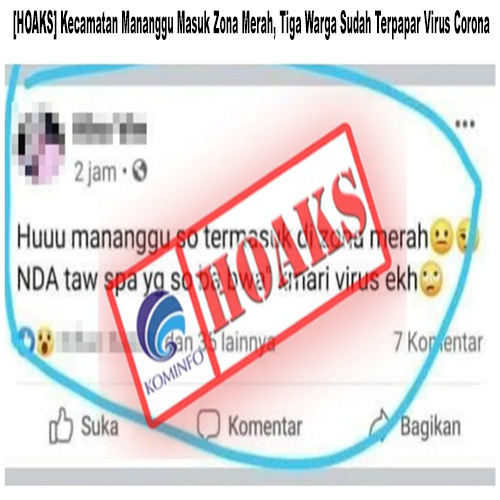 Kecamatan Mananggu Masuk Zona Merah, Tiga Warga Sudah Terpapar Virus Corona