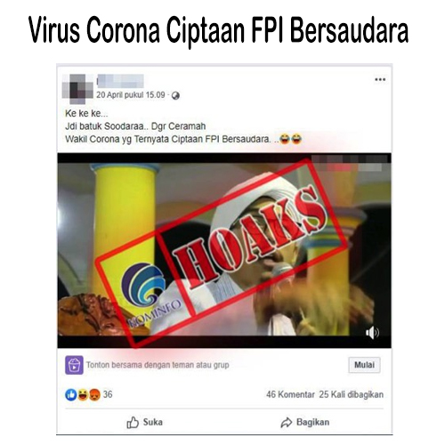 Virus Corona Ciptaan FPI Bersaudara