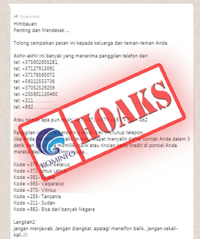 Sejumlah Nomor Telepon Luar Negeri Ini Bisa Salin Daftar Kontak