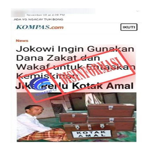 Jokowi Ingin Gunakan Dana Wakaf dan Zakat untuk Entaskan Kemiskinan Jika Perlu Kotak Amal