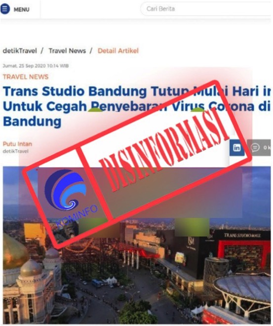 Artikel Detiktravel berjudul 