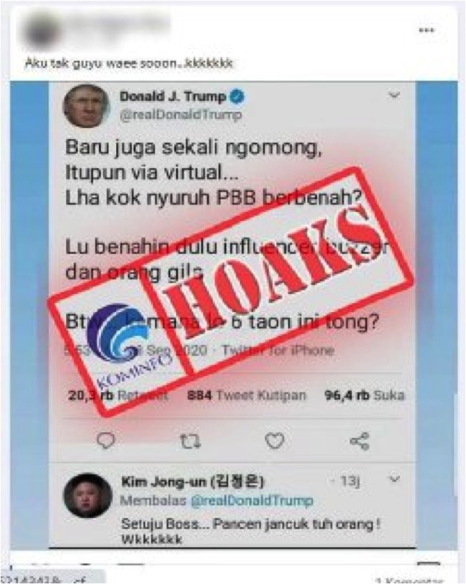 Donald Trump Sindir Isi Pidato Jokowi di PBB