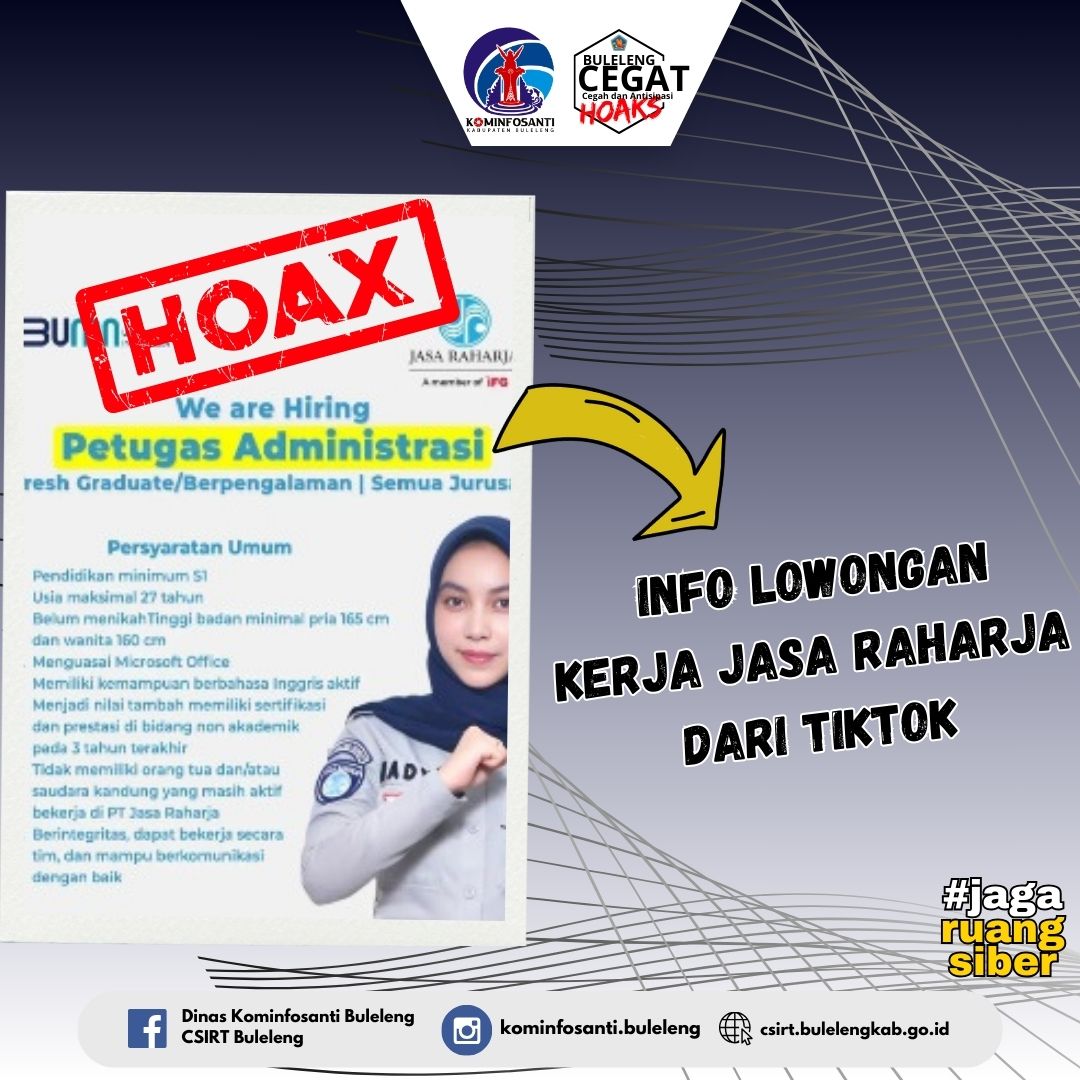 Info Lowongan Kerja Jasa Raharja dari TikTok