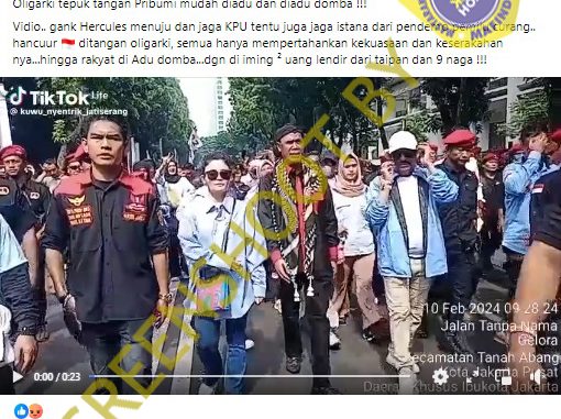 Ormas Hercules Jaga KPU dan Istana Dari Pendemo Pemilu