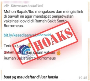 Vaksinasi Bagi Kelompok Non Lansia di Rumah Sakit Santo Borromeus Kota Bandung