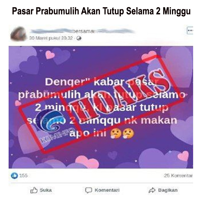 Pasar Prabumulih Akan Tutup Selama 2 Minggu