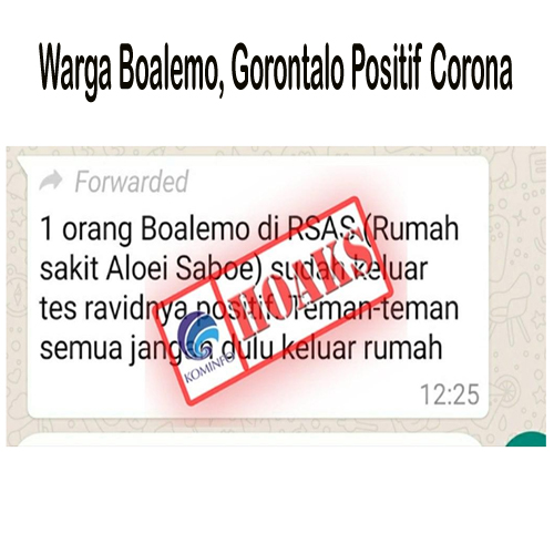 Warga Boalemo, Gorontalo Positif Corona