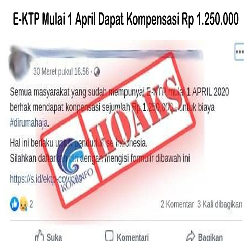 E-KTP Mulai 1 April Dapat Kompensasi Rp 1.250.000