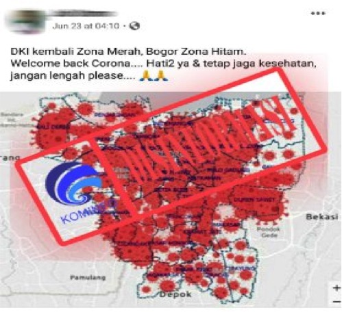 Jakarta Kembali Zona Merah dan Bogor Zona Hitam