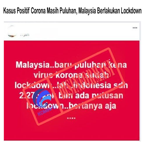 Kasus Positif Corona Masih Puluhan, Malaysia Berlakukan Lockdown