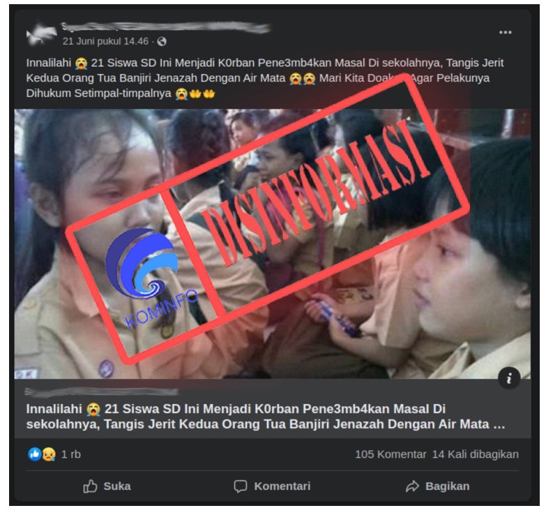 Informasi Foto Siswa SD Korban Penembakan di Sekolah