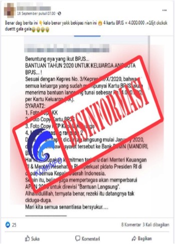 Semua Keluarga Pemilik Kartu BPJS akan Dapat BLT Rp4 Juta