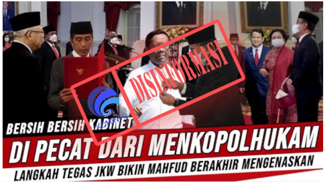 Video Pemecatan Mahfud MD dari Jabatan Menko Polhukam