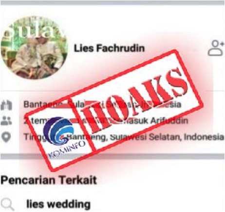 Akun Facebook Mengatasnamakan Istri Gubernur Sulawesi Selatan