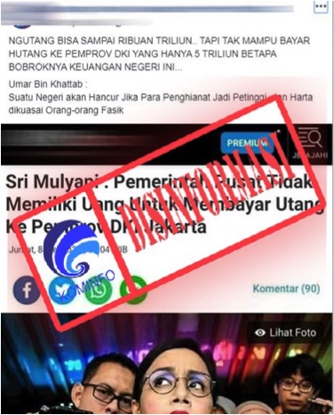 Sri Mulyani: Pemerintah Pusat Tidak Memiliki Uang Untuk Membayar Utang Ke Pemprov DKI Jakarta