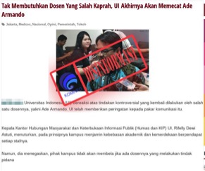 Tak Membutuhkan Dosen yang Salah Kaprah, UI Akhirnya akan Memecat Ade Armando