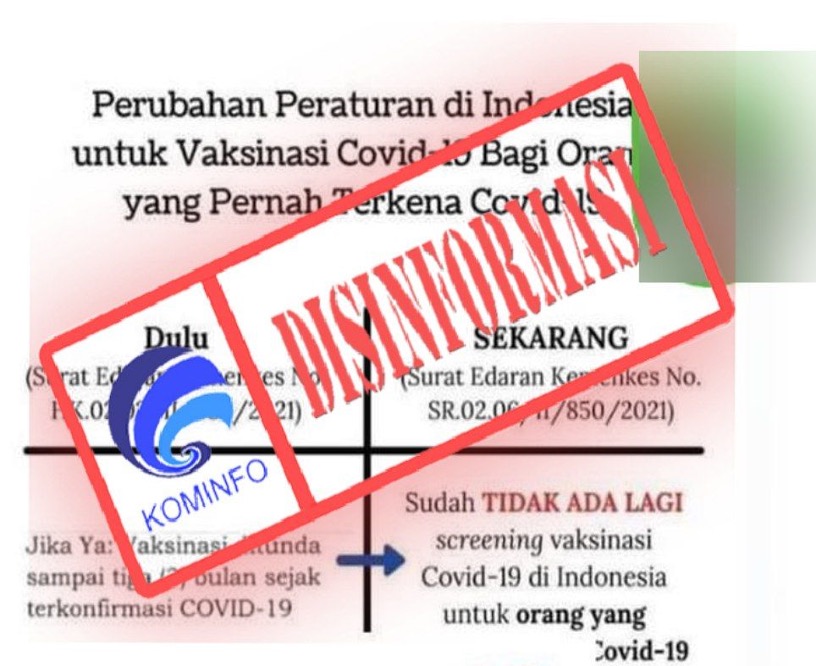 Klarifikasi Perubahan Jadwal Vaksinasi Covid-19 Bagi Penyintas