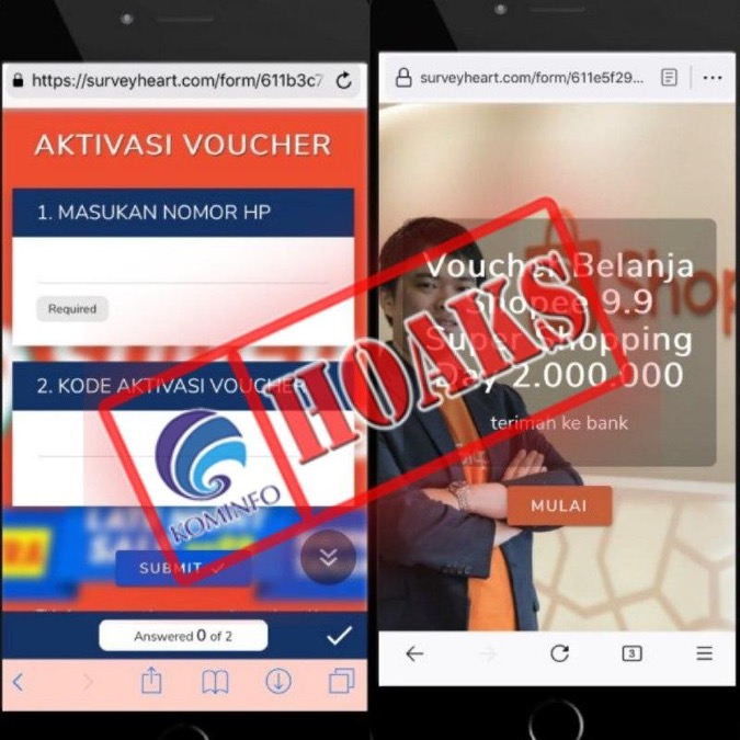 Situs Survei Berhadiah Mengatasnamakan Shopee