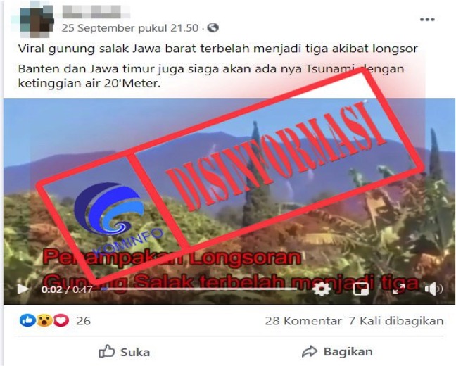 Gunung Salak Terbelah Menjadi Tiga