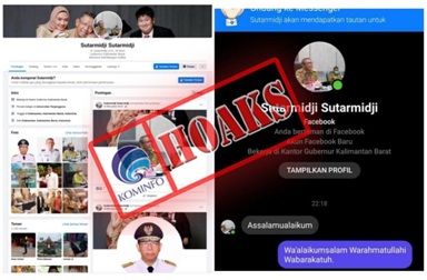 Akun Facebook Mengatasnamakan Gubernur Kalbar Sutarmidji